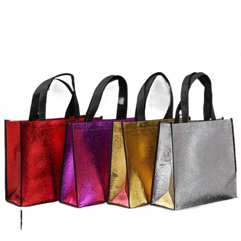 Glitter Winkeltas Laser Herbruikbare Shopper Tas Vrouwen Grote Capaciteit Reizen Handtas Dame Canvas Tassen Trolley Tote Retro Shopper I6Gy #