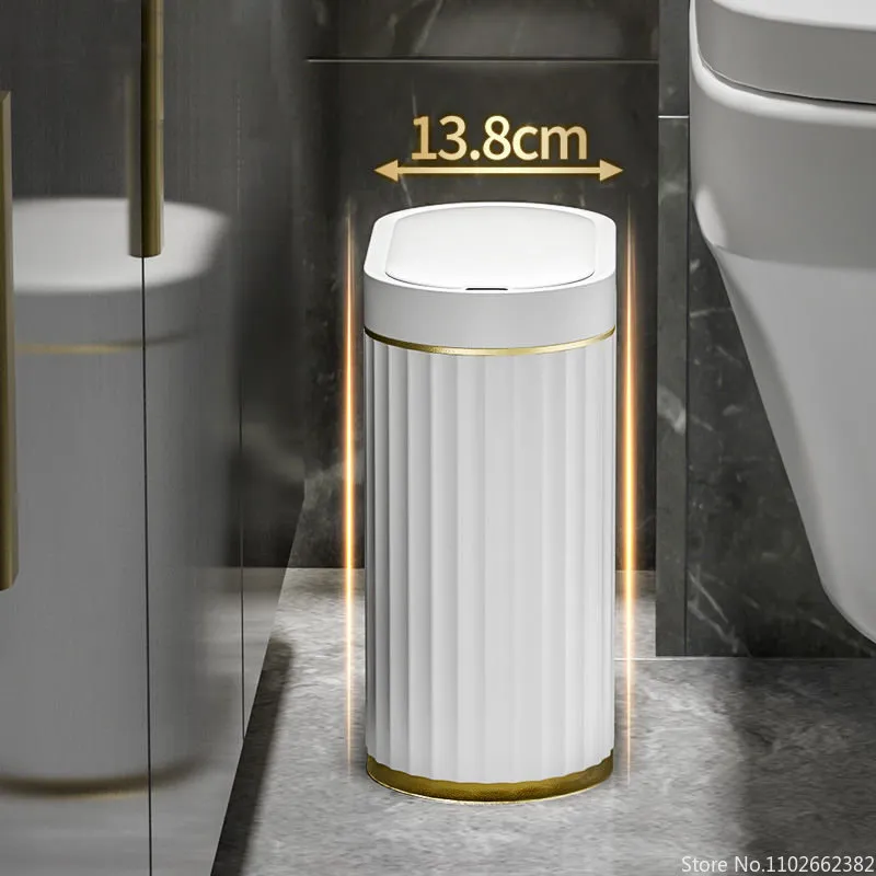 7L/9L Cestino intelligente Can lattina elettronica Sensore intelligente automatico Spazzatura Bin Abs Household Wide -Waster Canda per bagno per il bagno della cucina