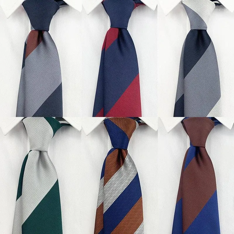 Bow Ties 8cm British Gentleman Stripe Men's Tie Suit Street Style Matching Gathering Social Festival Slips