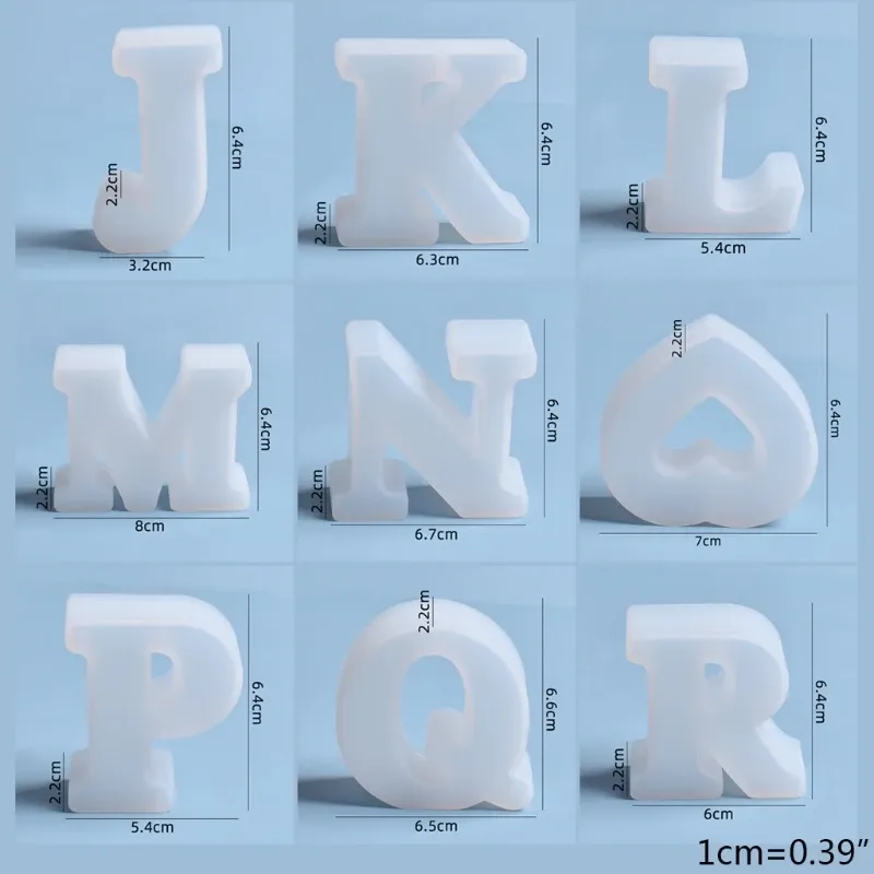 Urządzenia 26 szt./Zestaw liter dekoracje silikonowe pleśń DIY rzemieślnicze biżuteria Making narzędzie Englis