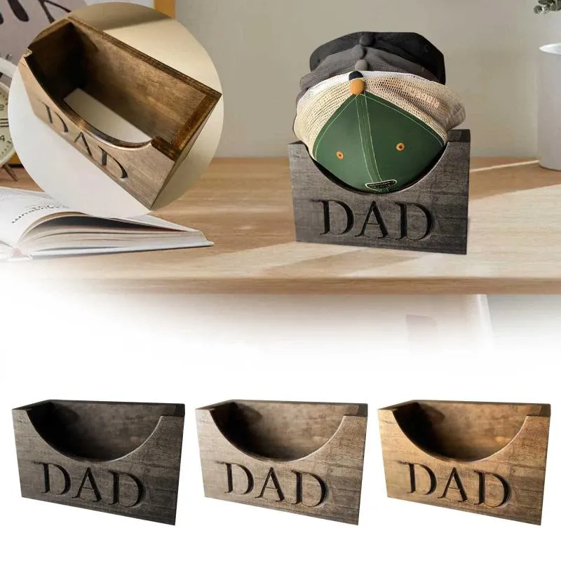 Decoratieve borden honkbal pet opslagrek vader's hoed houten display houder deur kast plank plank ornamenten home organisator