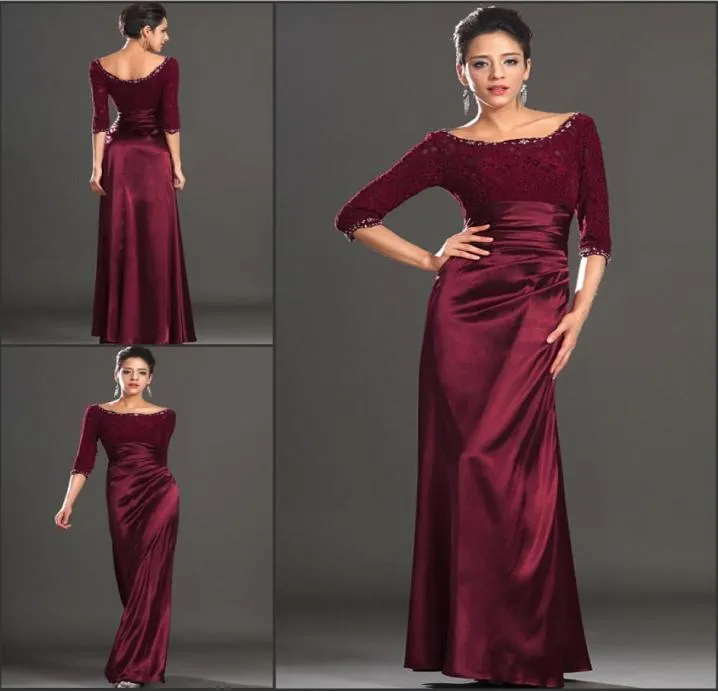 Новое поступление, темно-красный ковер с овальным вырезом, знаменитости, Мисс Нигерия, с половиной рукавов, кружевное платье в стиле знаменитостей, торжественное платье Dresse5687489