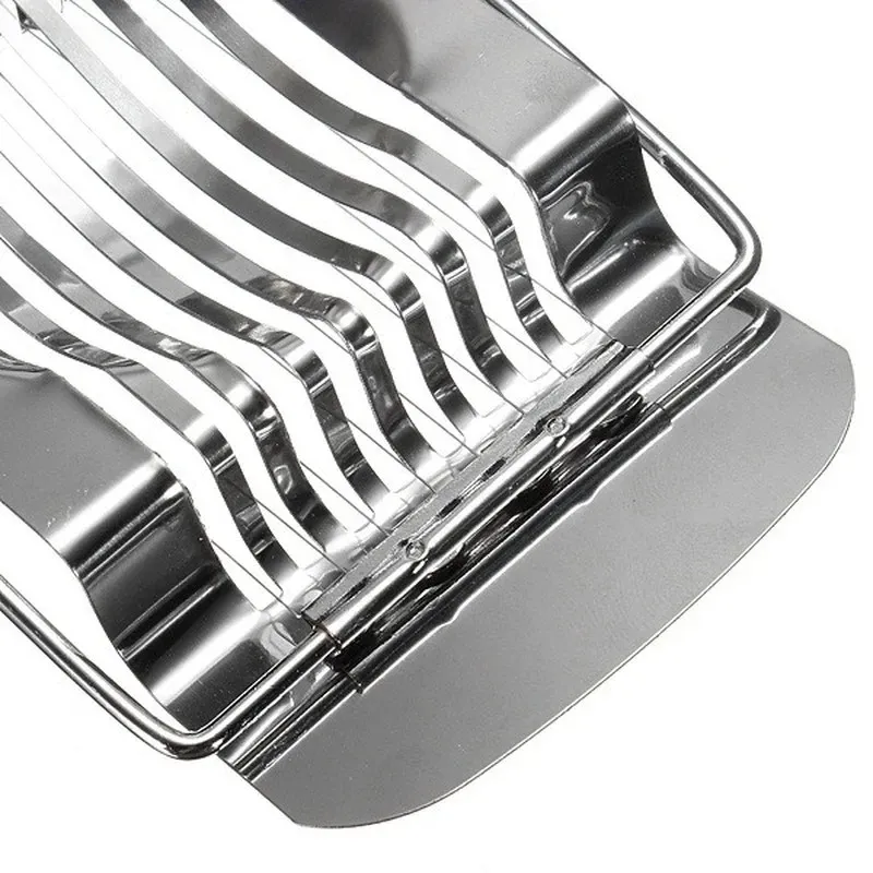 Maison de cuisine cutper d'oeuf en acier inoxydable Slicer d'oeuf pour œufs durs œufs de cuisine outils de cuisine accessoires