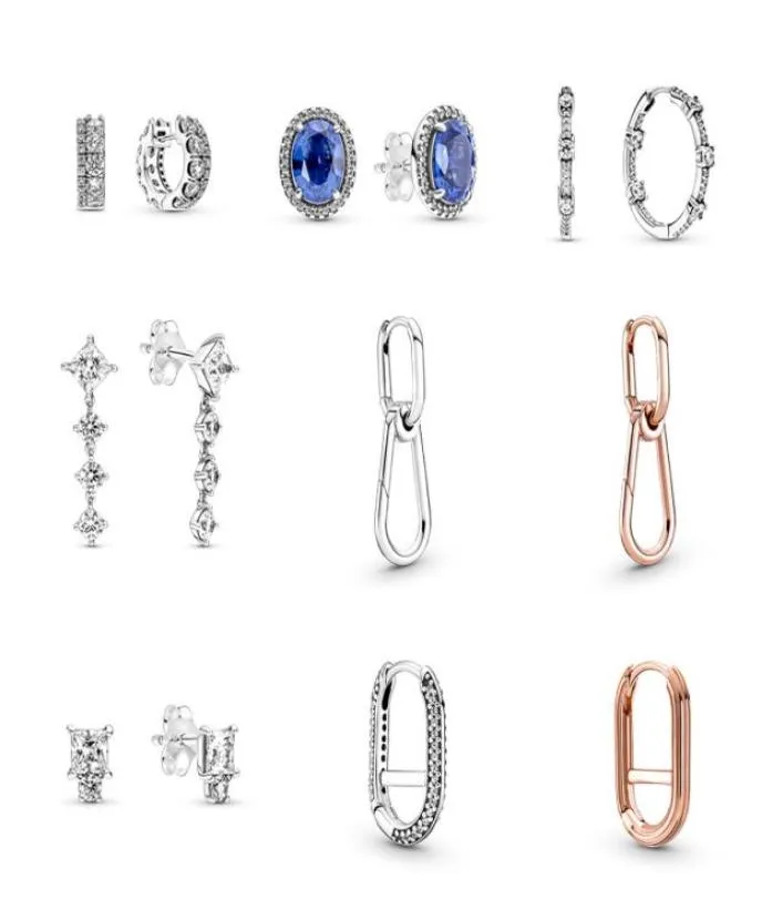 Designer Jewelry 925 Silver Earring heart Ear Studs fit P ME soil zirconium Ear Studs love Earrings European Style Murano9793060