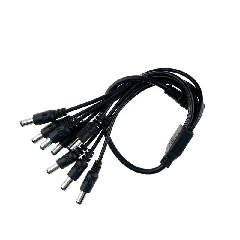 2024 DC Power Jack 5.5x2,1 mm DC Kabel zasilający 1 Kobieta do 2,3,4,5,6,8 Adapter rozdzielający wtyczki do zabezpieczeń CCTV i paski LED DC