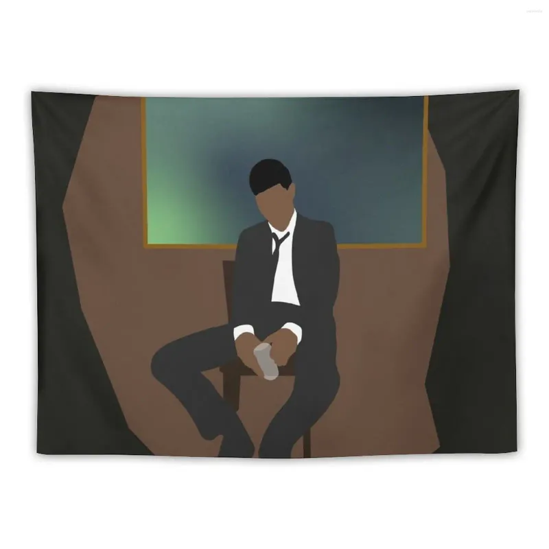 Wandtapijten Man On The Moon 2 Minimal Cover Tapestry Home Decorations Esthetische kamerdecoratie