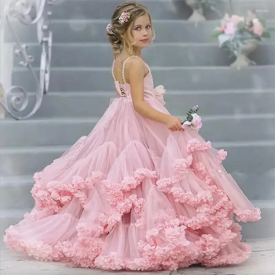 Pink Junior Dresses Party Tulle Beaded Tiered Skirt... From Missboutique,  $112.64 | DHgate.Com