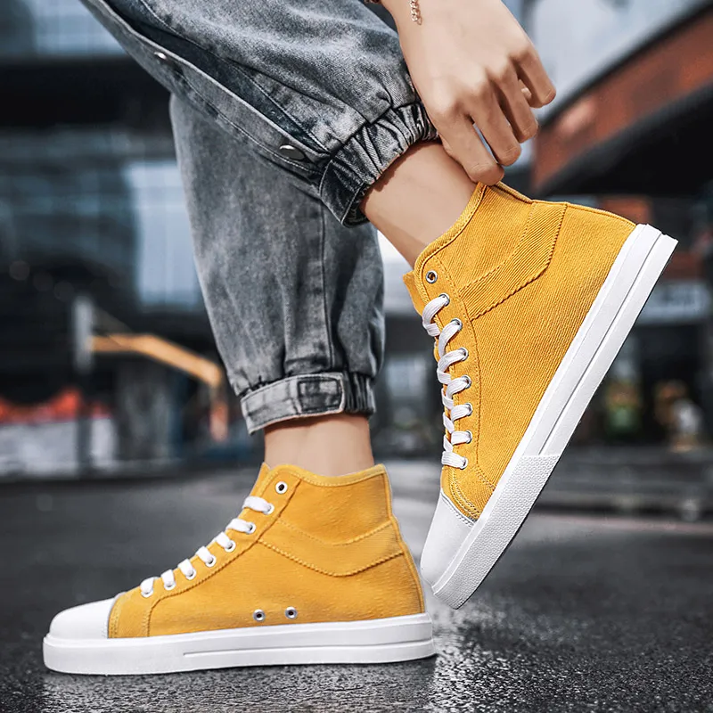 Canvas Shoes Skateboard Shoes Fashion Sneaker Amazon.com | Hhhchpm Men main image 3