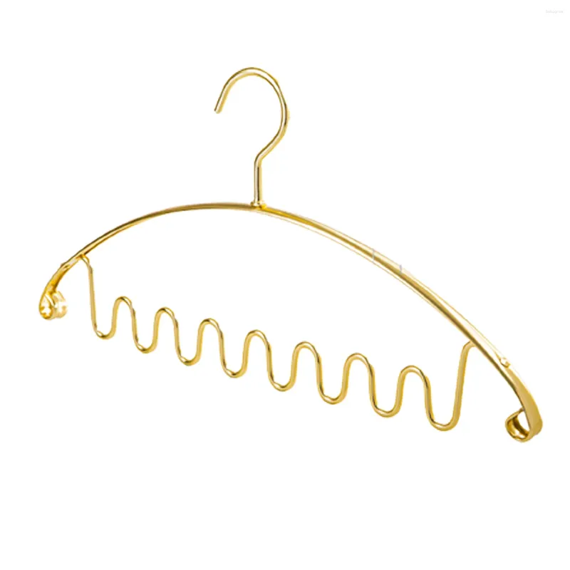 Hangers 5pcs Metal Thick Clothes Hanger Wet & Dry Dual-Use For Hanging Halter Tops Vests Scarves