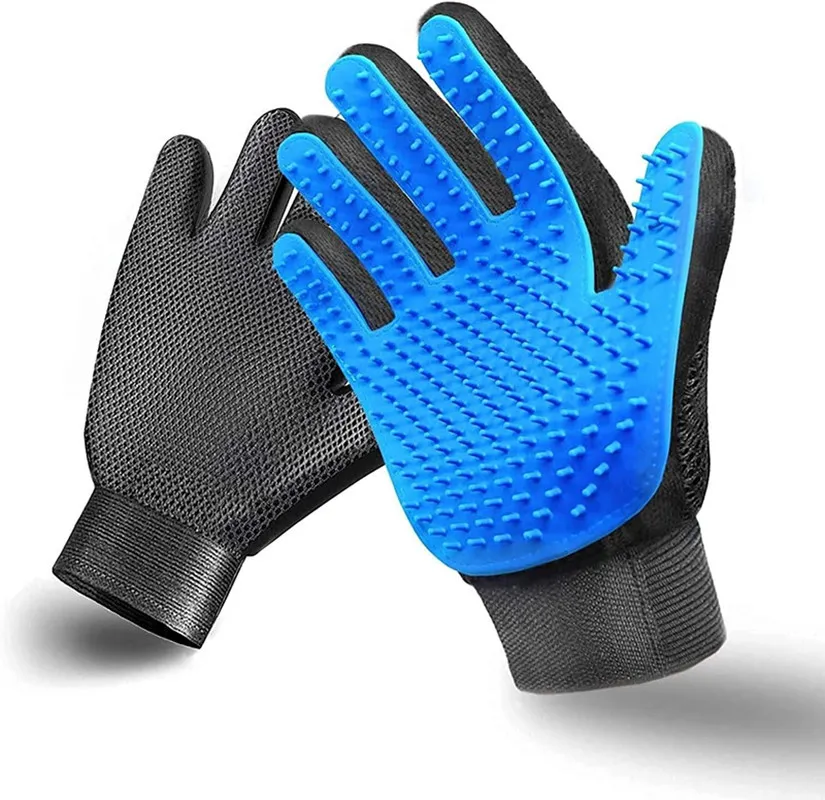Easy To Use Pet Grooming Gloves With Deshedding Mitts For Dogs And Cat Grooming Perfect For Petting Bathing And Massage From Sanfu commodity 0.79 DHgate.Com