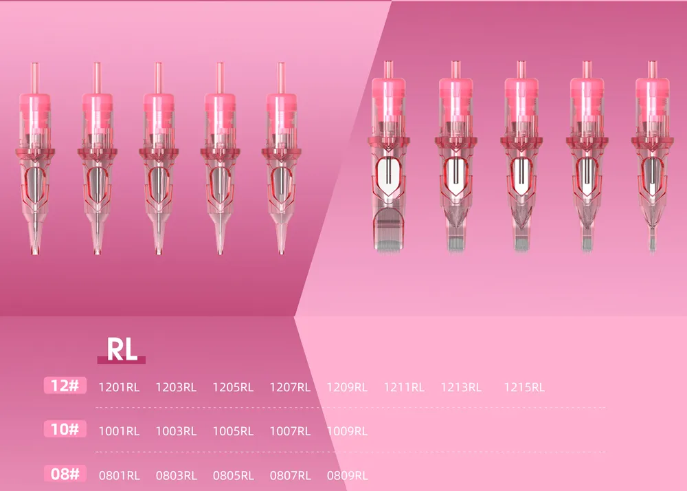 AMBITION Round Tattoo Cartridge Mix Needles Liner Shader SMP Semi ...