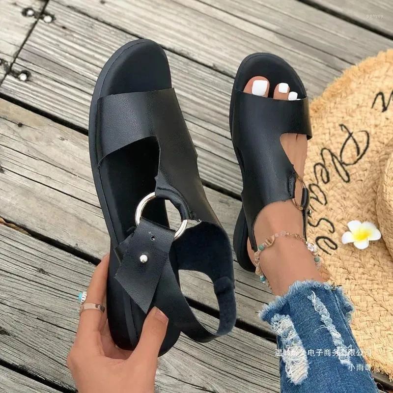 Женские сандалии, лето 2024, туфли на низком каблуке с открытым носком, женские модные сандалии для вечеринок, обувь Zapatos Fiesta Mujer Sandalias