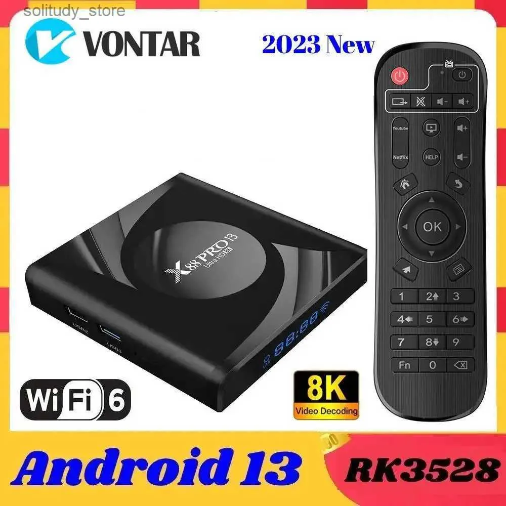 TOP BOX YENİ TV Kutusu Android 13 Dört Çekirdek RK3528 Android 13.0 TVBox Video Kod çözme 4K 60F WiFi6 BT5.0 set üstü kutu 8K Medya Oyuncu Q240330