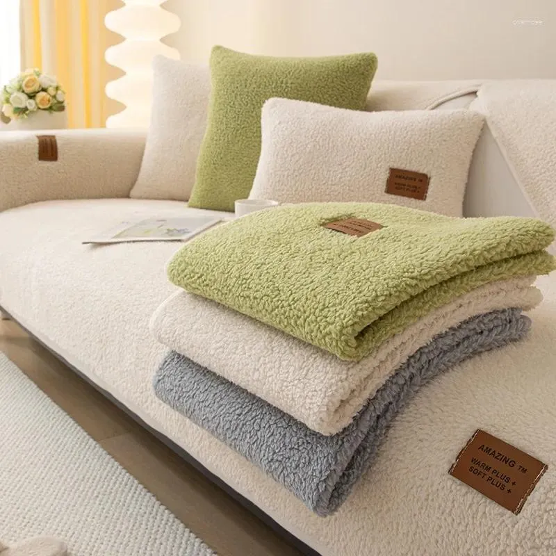 Pokrywa krzesełka sofa zimowa poduszka pełna pokrycie tkaninę ręcznik przeciw poślizgnię