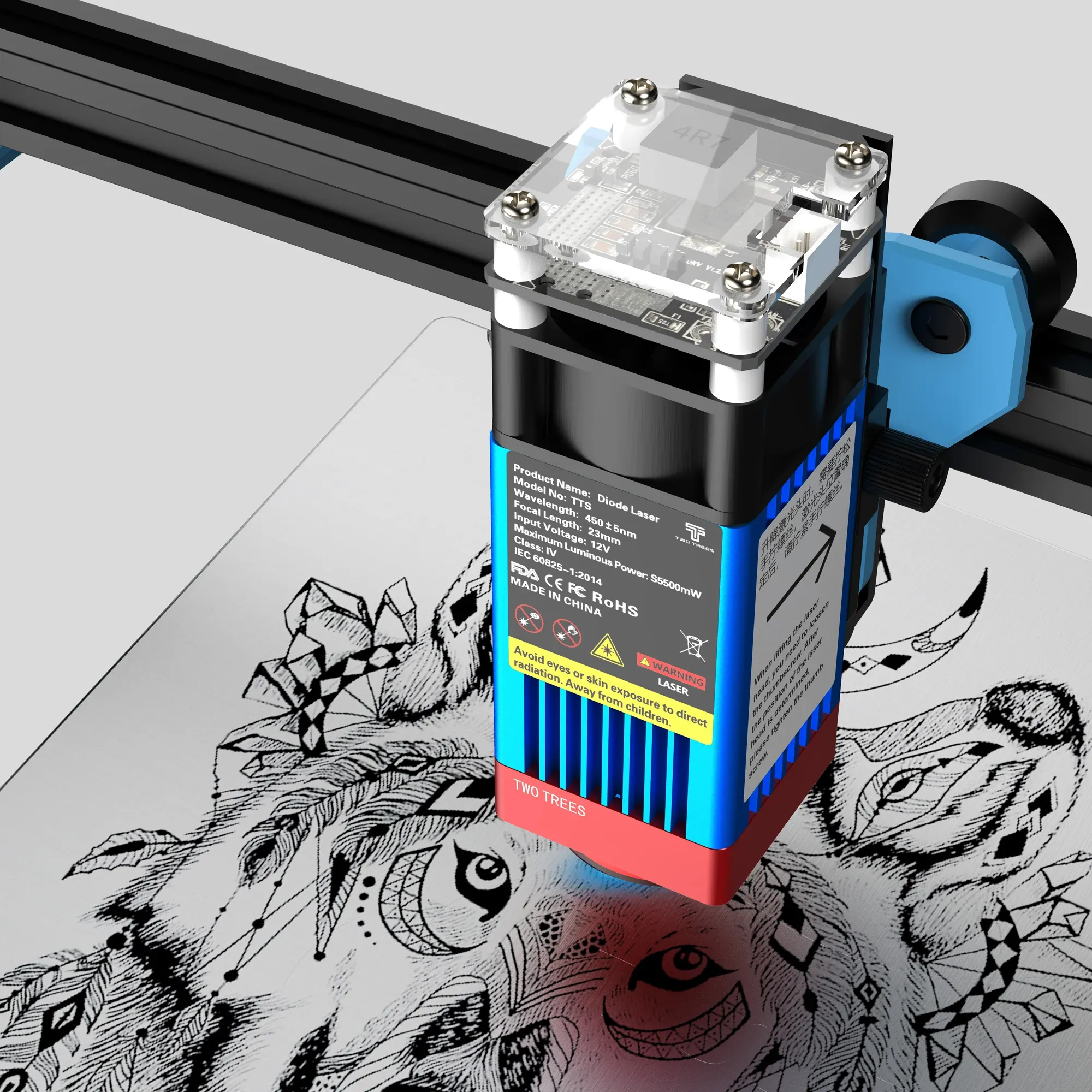 ツリートリーレーザー彫刻マシンTTS 55 Pro 40W TTS 10Pro 80Wメタル 