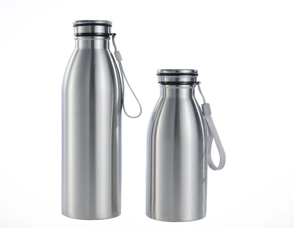 Wholes sublimation Eco Friendly personalized 650ml 1000ml 20OZ 34OZ sport bottle cola blank Portable Stainless Steel water bottles9006345