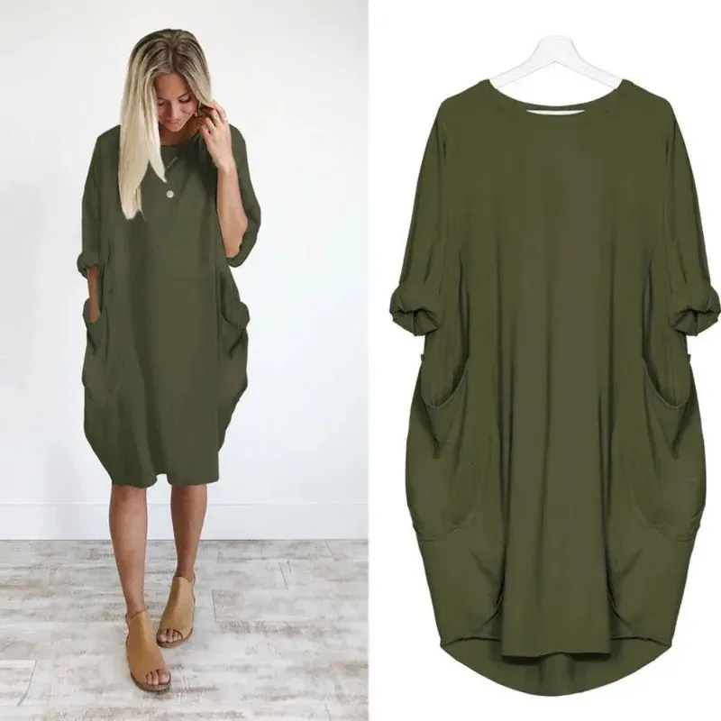 Spring Autumn Long Sleeve Casual Loose Dress Maternity Clothes for Pregnant Women Vestidos Gravidas Lady Dress Pregnancy Dresses 240319