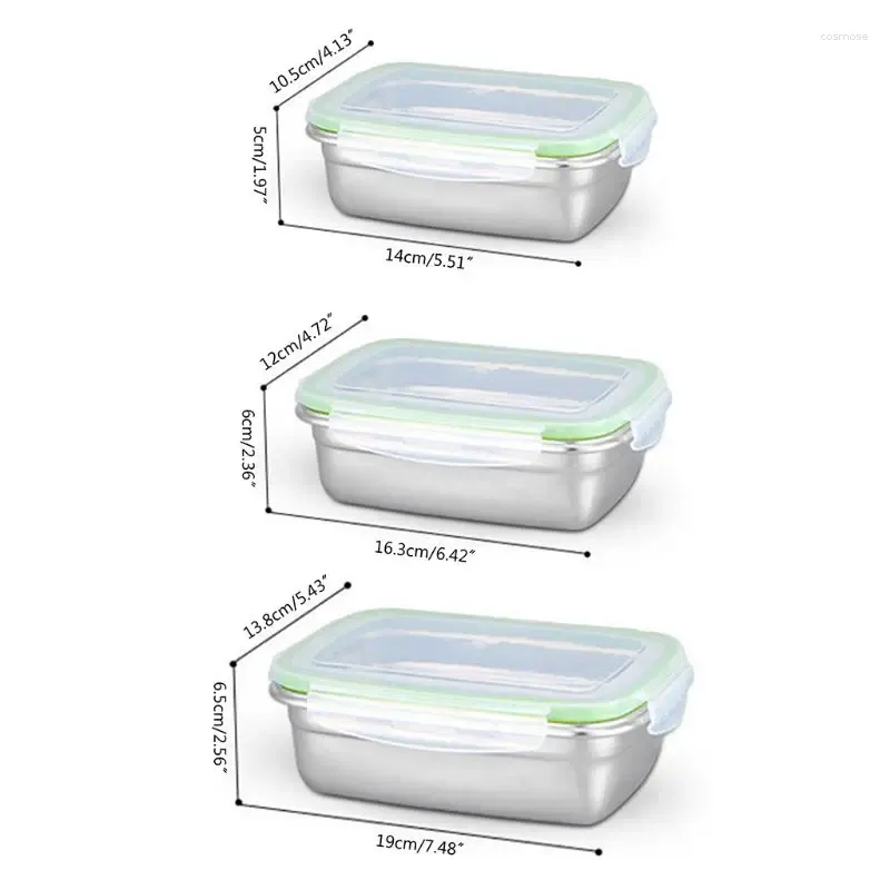 Vajilla 67JE Fiambrera con aislamiento térmico de acero inoxidable Bento Container Crisper