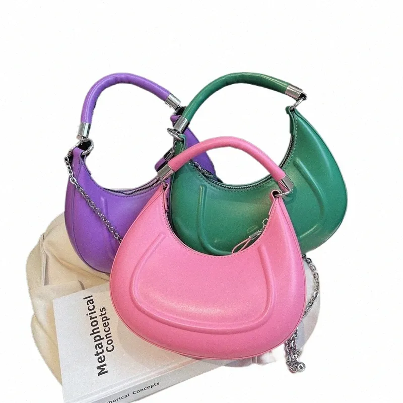 Donna Hobo Bag Design di lusso 2022 Nuova borsa vintage Borsa della frizione in pelle Borse a tracolla piccole per borse a tracolla a catena da donna h3wP #