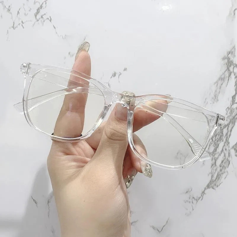 Sonnenbrille Transparent Computer Brille Rahmen Frauen Männer Anti Blau Licht Quadratische Brillen Blockieren Optische Spektakel Brillen Runde