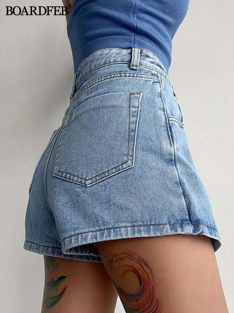 Denim Skirt Shorts for Women: High-Waisted Y2K Casual Summer