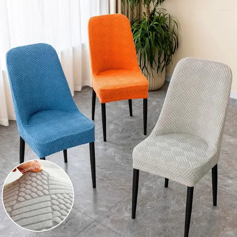 Чехлы на стулья, современный минималистичный жаккардовый чехол, большая изогнутая подушка для сиденья, пылезащитная, универсальная, противоскользящая, многоцветная, защитная.