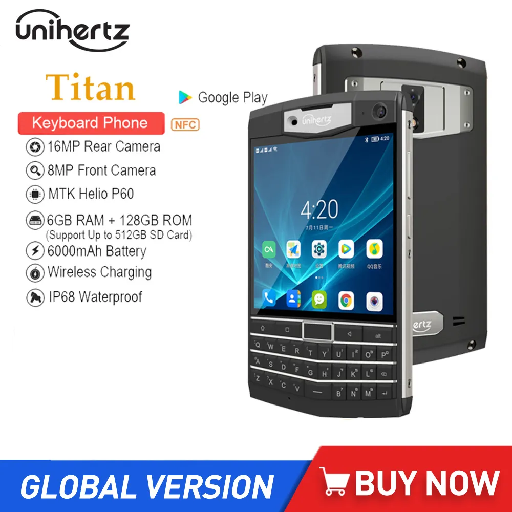 Unihertz Titan IP67 Rugged 4G android smartphone with Octa Core 