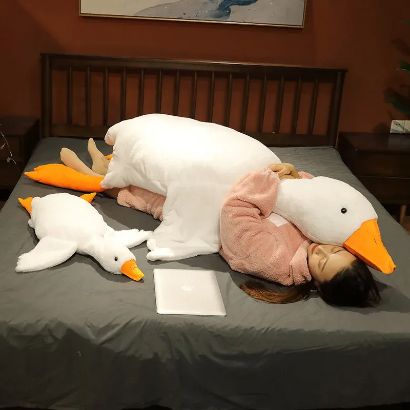 Peluche Anatra Oca 50 Cm, Morbido Cuscino Per Bambini, Cotone PP, Compagno Di Sonno E Decorazione Camera