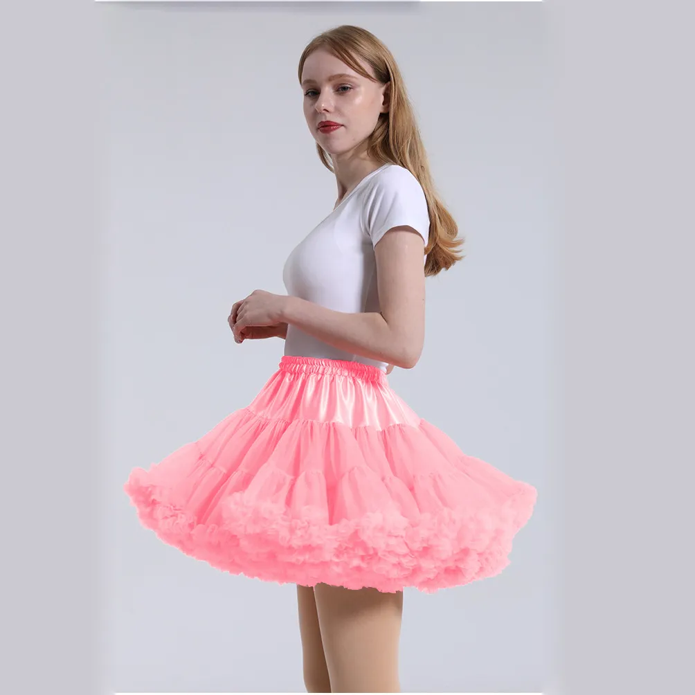 Women's 50s Tutu Petticoat Rockabilly Dress Bridal Underskirt Wedding Cosplay AU - Foto 6