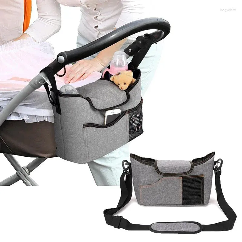 Storage Bags Baby Stroller Hanging Bag Organizer Children's Net Pocket Cart Accessories