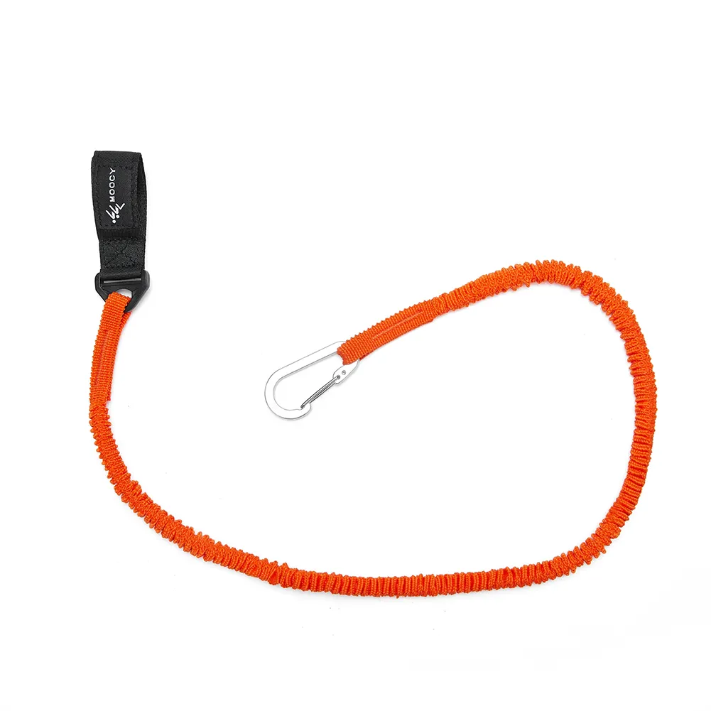 2-Pack Fishing Coiled Lanyard – 11ft Extendable, 160LB Test, Steel Core, 2 Carabiners