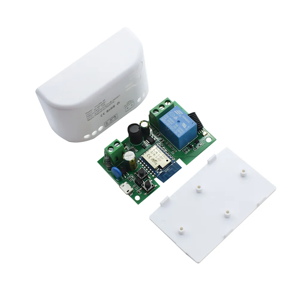 Tuya Smart Life Wifi Light Switch Module 1CH 10A Relay AC 85-250V RF433 ...