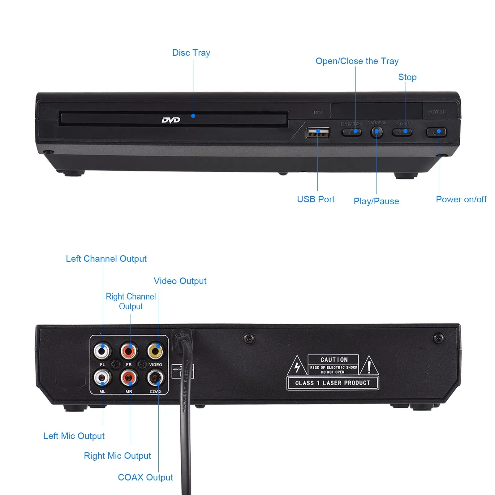 DVD 225 Inicio Reproductor De DVD DVD VCD Disc Player Digital Multimedia  Player AV Salida Con Control Remoto Para TV VCD MP3 DVD Reproductor De  118,5 € | DHgate, image size:1600x1600