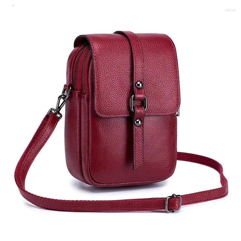 Shoulder Bags Cow Leather Small Female Purse Cell Phone Coin Card Purses Ladies Bag Mini Crossbody For Women