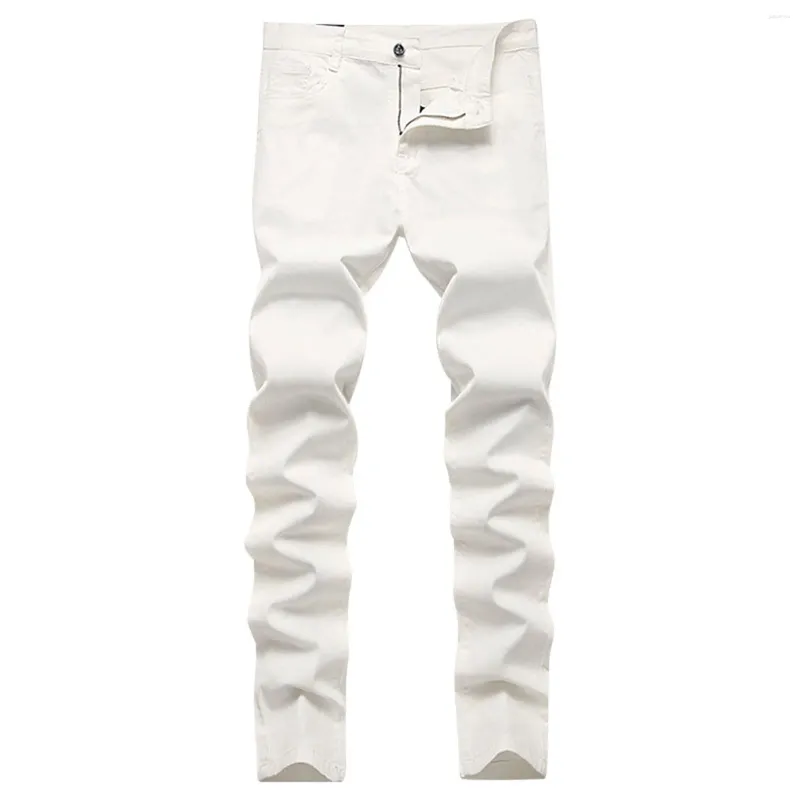 Jeans pour hommes Printemps et été Pantalons décontractés pour hommes Coupe décontractée Moderne E Motion Slim Jambe droite Jean Stretch