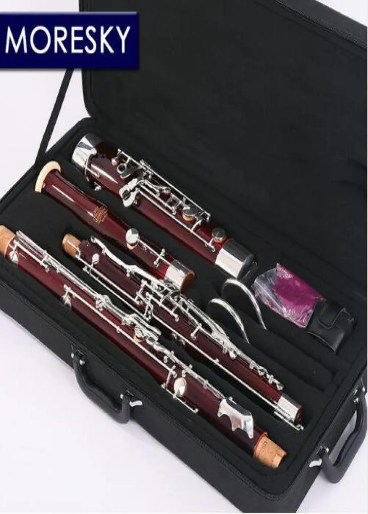 MORESKY Professional C Tone Bassoon Cupronickel Silver Plated Key Maple body Bassoon3049699