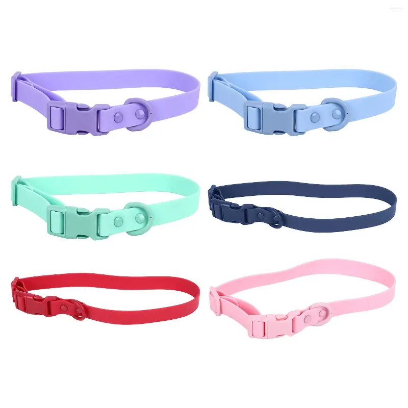 Dog Collars Pet Collar Adjustable Waterproof Rustproof Easy To Clean Soft Flexible Comfortable PVC For Dogs Cats Pets