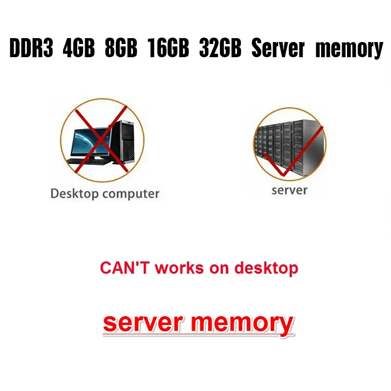 8GB DDR3 RAM for Servers ECC REG, 1333/1600/1866MHz, X58/X79/2011  Platform, Unbuffered Memory