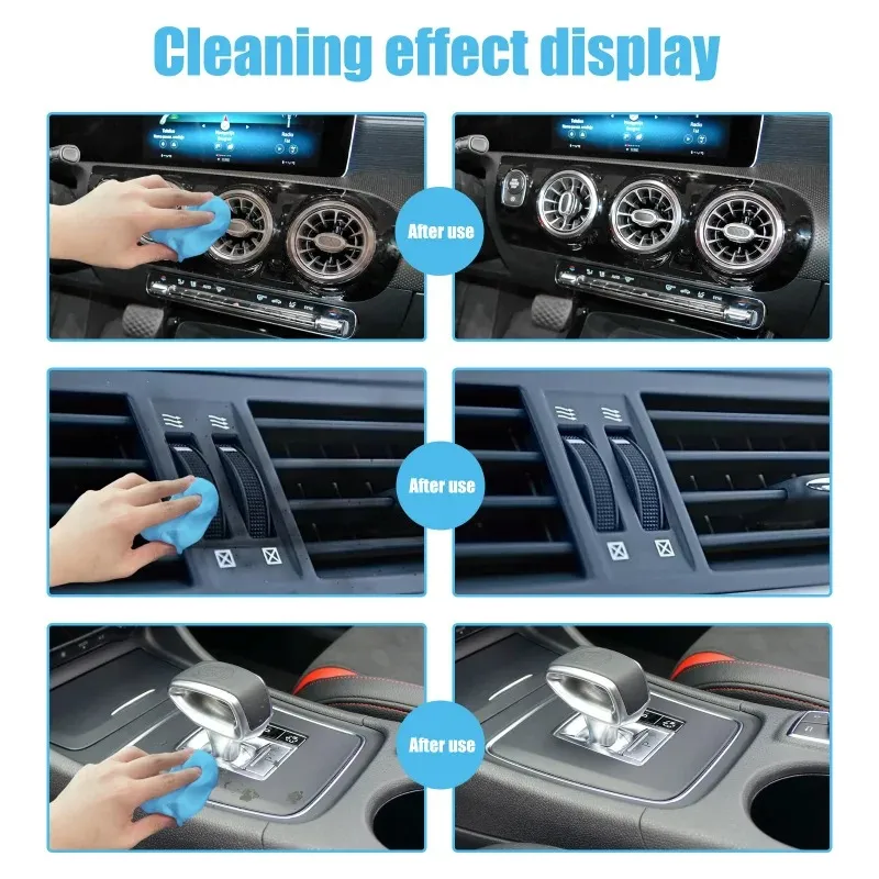 Car Cleaning Gel Reusable Keyboard Cleaner Gel Auto Air Vent Interior Detail Removal Putty Cleaning Keyboard Cleaner For Car