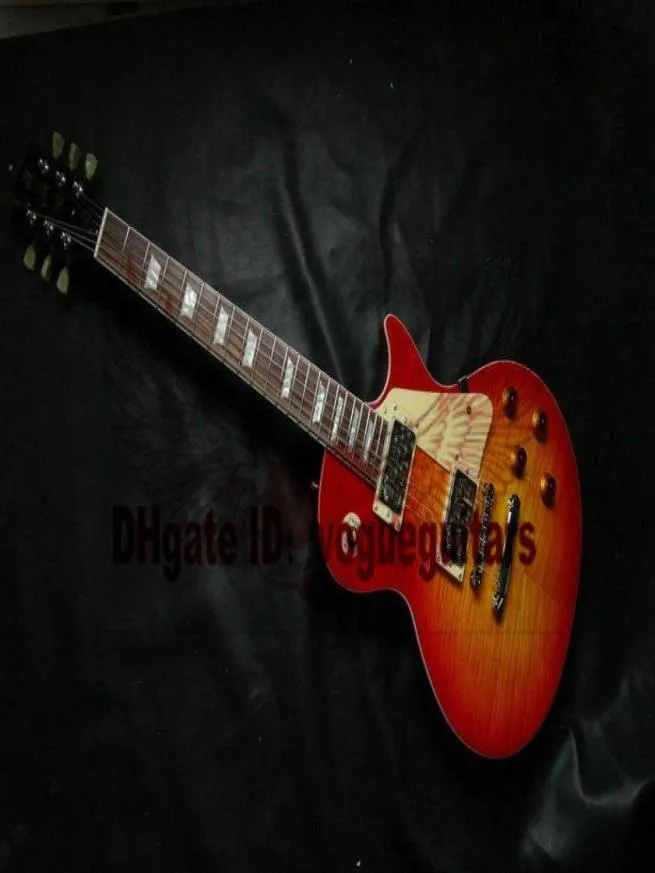 Custom Shop One Piece Set Neck Cherry Burst 1959 Top Electric Guitar 2013 New Style 3923124