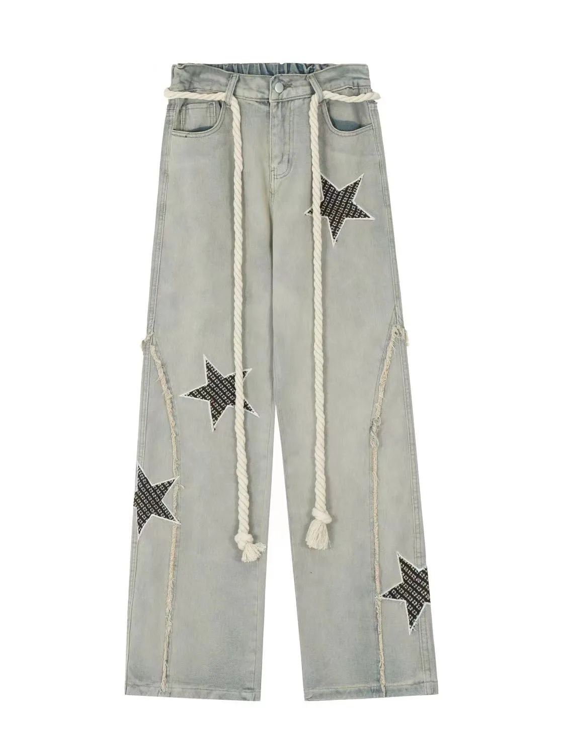 90s Aesthetic Kpop Star Y2K Vintage Wide Denim Baggy Jeans