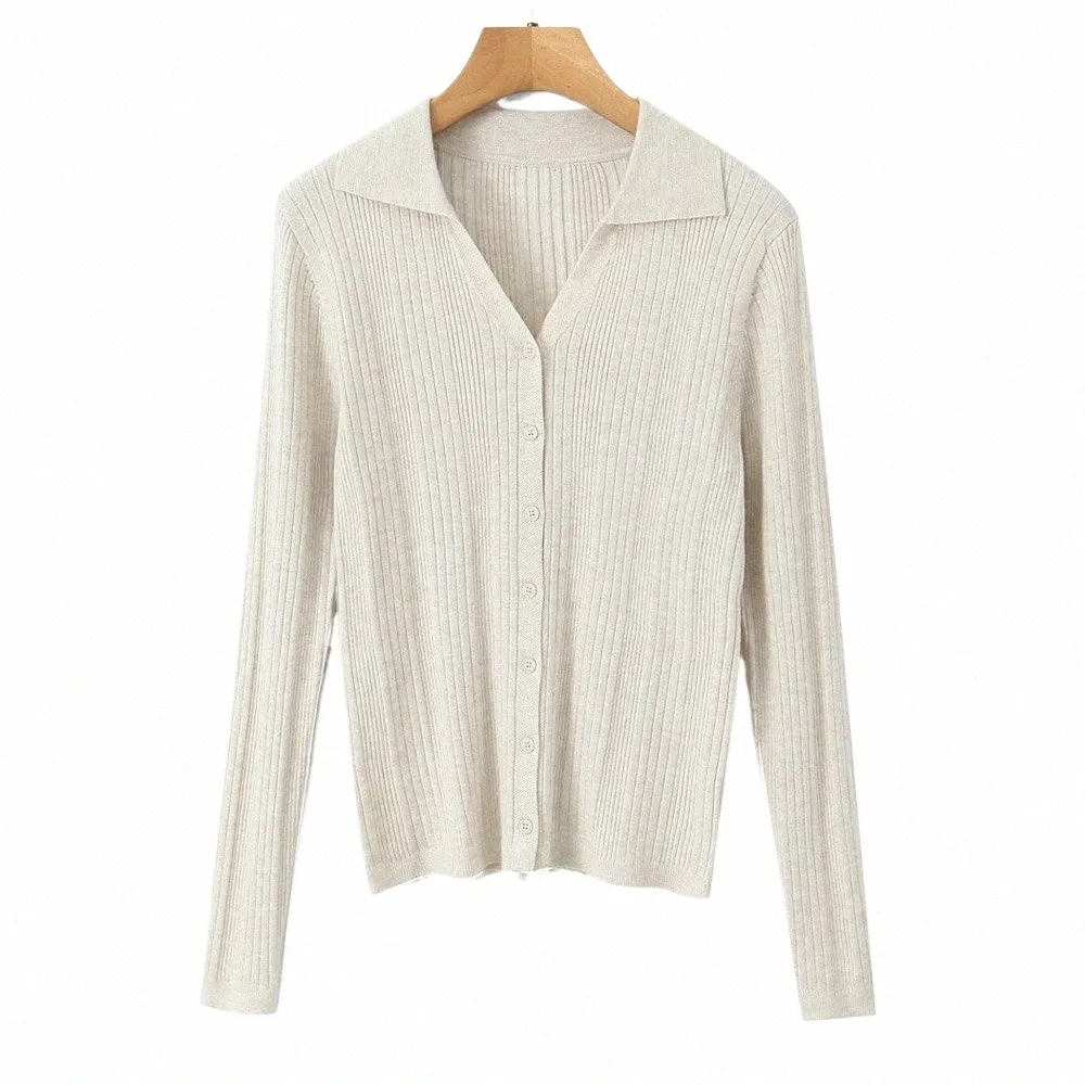 Hösten god kvalitet kvinnor plus size cardigan tröja casual kläder smal v-hals ull stickad lg hylsa inuti hoppare f6ro#