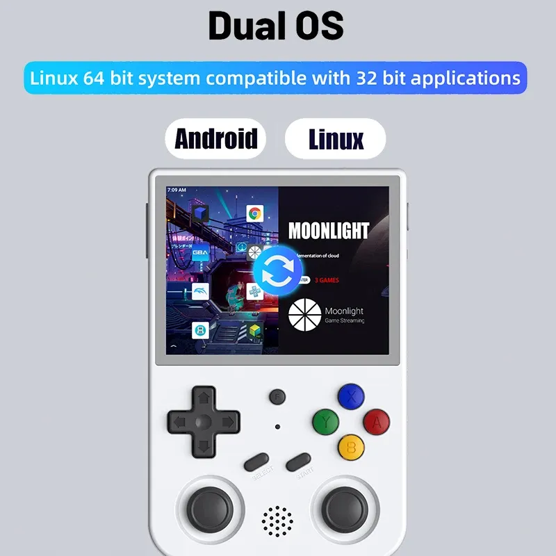 Anbernic RG353V RG353VS 64 128 256 GB Touch Screen Handheld Game Player ...