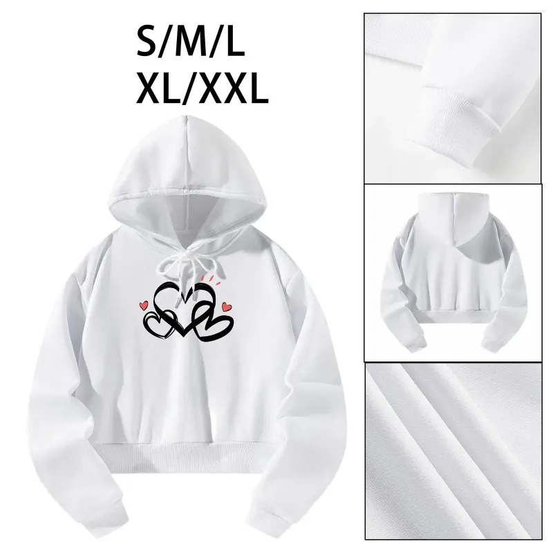 Women's Hoodies Hooded Pullover Loose Fit White Activewear Breathable Clothes Stylish Long Sleeve Tops For Indoor Hiking Lady Walking Teen