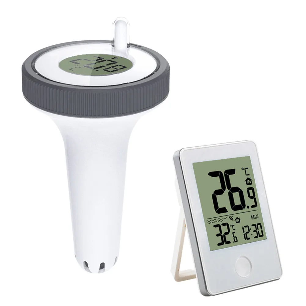 pool clock and thermometer