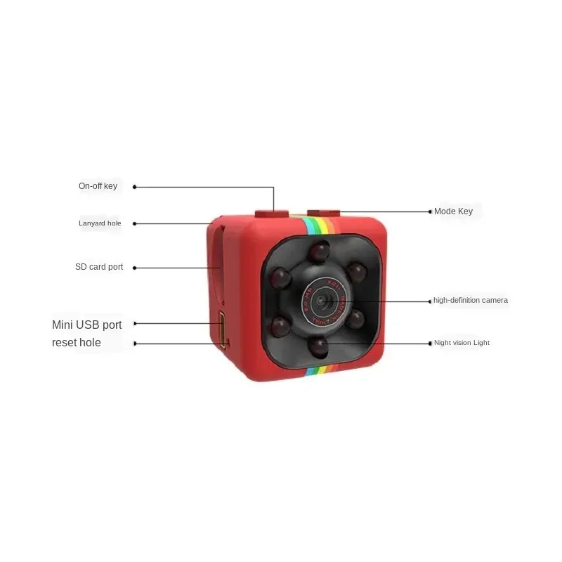 720p HD SQ11 Sports DV Camera Sports Outdoor Mini WiFi Camera Wirelessfor Mini WiFi Wireless Camera