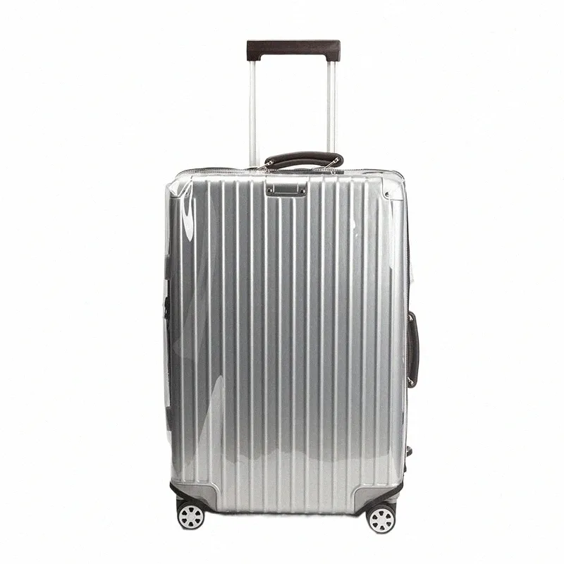 thicken PVC Lage Cover Transparent Suitcase Covers with Zipper Free Dismantling Clear Lage Protector Cover 22"24"26"28"30" 14u3#