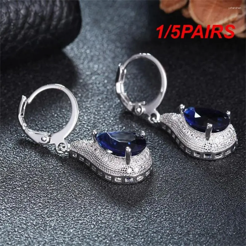 أقراط متدلية 1/5pairs Crystal Atmosphere Atmosphere Jewelry Joledry الياقوت والملحقات