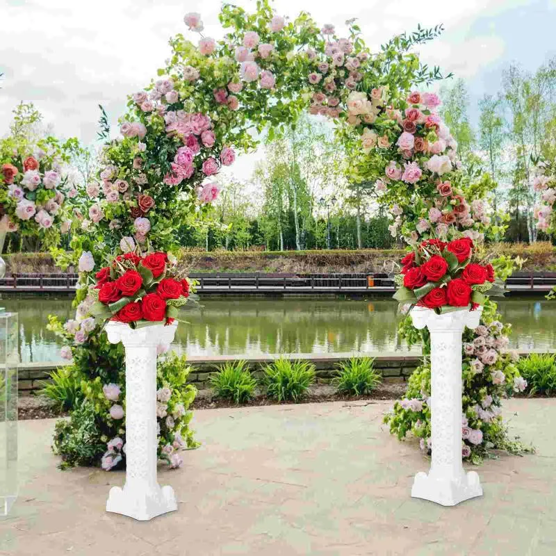 Vaser bröllop plast blommor potten urn fest planterare för gårdsväg veranda veranda