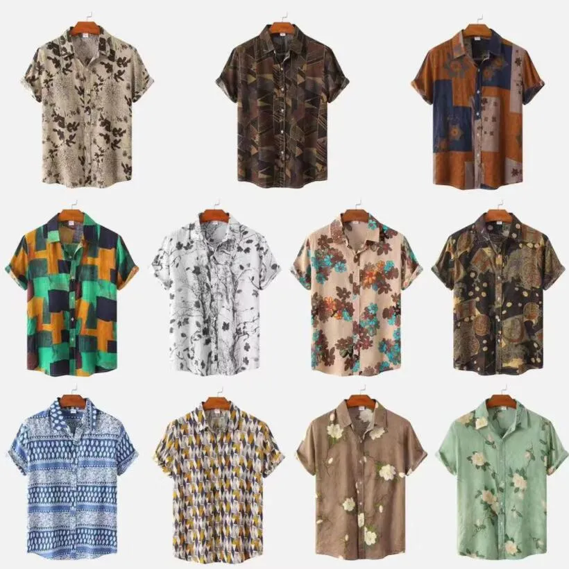 Camicie casual da uomo 2024 per uomo 3d stampato camicia hawaiana da uomo spiaggia 3xl manica corta moda top maglietta camicetta